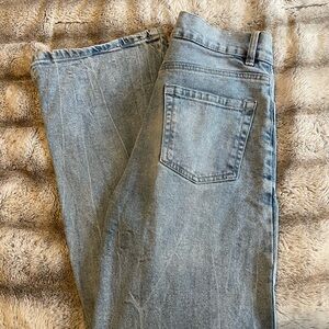 Re/Done Light Blue Straight Leg Jeans